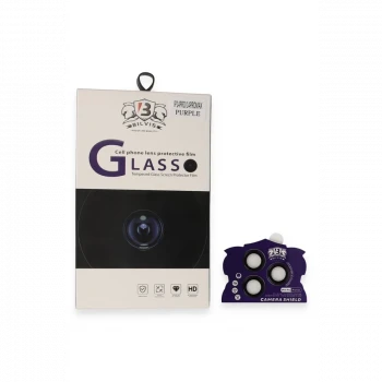 Apple iPhone 14 Pro Max Bilvis Titan Kamera Lens - Derin Mor