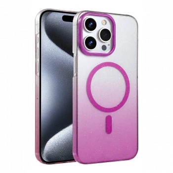 Apple iPhone 14 Pro Max Glossy Magsafe Kapak - Mor