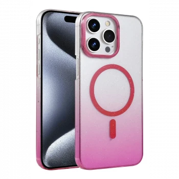 Apple iPhone 14 Pro Max Glossy Magsafe Kapak - Pembe