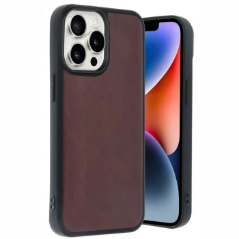 Apple iPhone 14 Pro Max Kılıf Aras Deri Kapak - Bordo