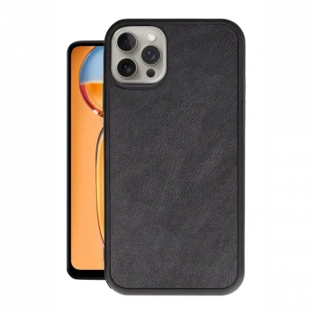 Apple iPhone 14 Pro Max Kılıf Aras Deri Kapak - Siyah