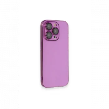 Apple iPhone 14 Pro Max Kılıf Armada Lensli Kapak - Mor