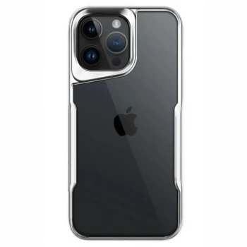 Apple iPhone 14 Pro Max Kılıf Boyi Silikon Kapak - Gümüş