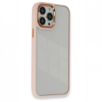 Apple iPhone 14 Pro Max Kılıf Dora Kapak - Pudra