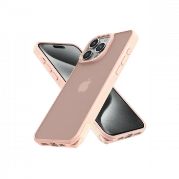 Apple iPhone 14 Pro Max Kılıf Elegant Kapak - Pudra