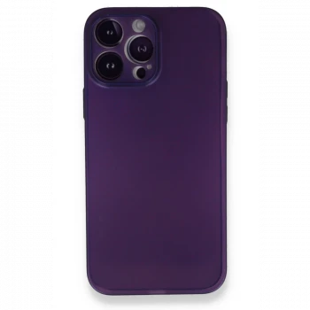 Apple iPhone 14 Pro Max Kılıf PP Ultra İnce Kapak - Mor