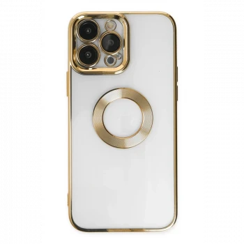 Apple iPhone 14 Pro Max Kılıf Slot Silikon - Gold