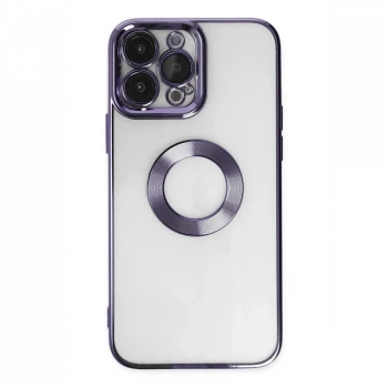 Apple iPhone 14 Pro Max Kılıf Slot Silikon - Mor