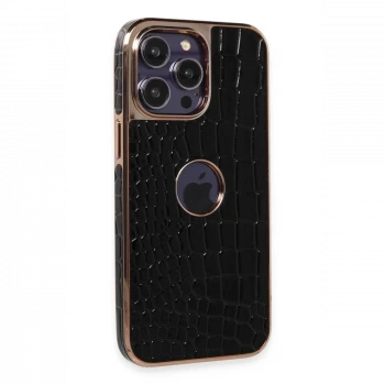 Apple iPhone 14 Pro Max Kılıf Snake Kapak - Siyah