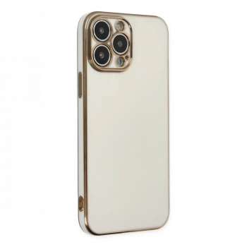 Apple iPhone 14 Pro Max Kılıf Volet Silikon - Beyaz