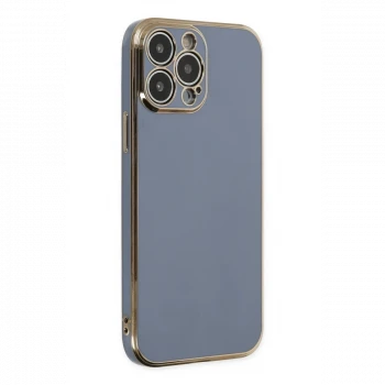Apple iPhone 14 Pro Max Kılıf Volet Silikon - Mavi