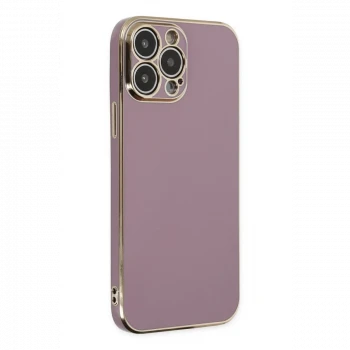 Apple iPhone 14 Pro Max Kılıf Volet Silikon - Mor