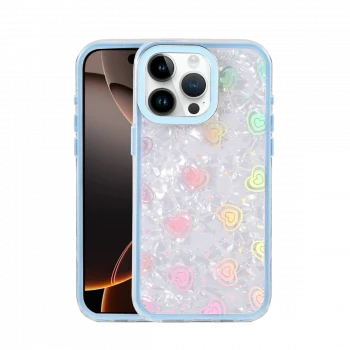 Apple iPhone 14 Pro Max Lumi Desenli Kapak - Mavi