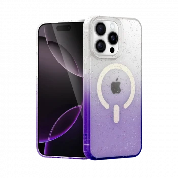 Apple iPhone 14 Pro Pummel Shiny Magsafe Kapak - Mor