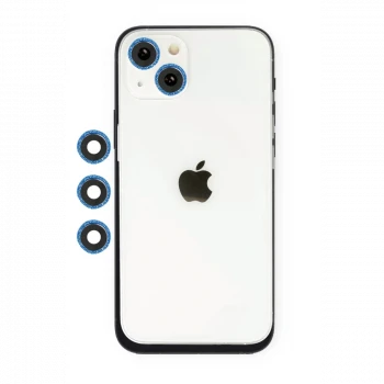 Apple iPhone 14 Shine Kamera Lens - Mavi