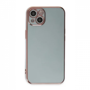 Apple iPhone 15 Kılıf Volet Silikon - Açık Yeşil