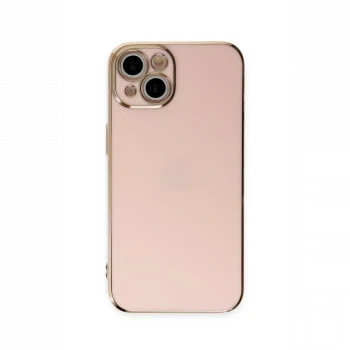 Apple iPhone 15 Kılıf Volet Silikon - Pembe