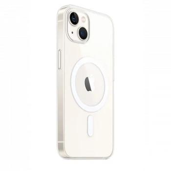 Apple iPhone 15 Plus Kılıf Magneticsafe Şeffaf Silikon - Şeffaf