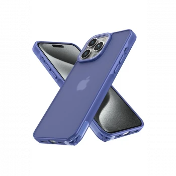 Apple iPhone 15 Pro Kılıf Elegant Kapak - Açık Mavi