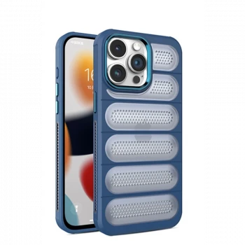 Apple iPhone 15 Pro Max Kılıf Airmax Silikon Kapak - Lacivert