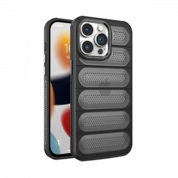 Apple iPhone 15 Pro Max Kılıf Airmax Silikon Kapak - Siyah