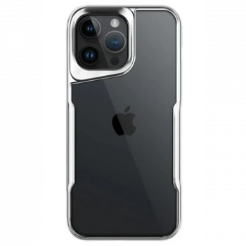 Apple iPhone 15 Pro Max Kılıf Boyi Silikon Kapak - Gümüş
