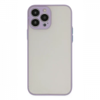 Apple iPhone 15 Pro Max Kılıf Montreal Silikon Kapak - Mor