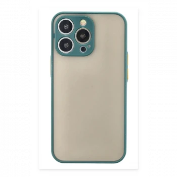Apple iPhone 15 Pro Max Kılıf Montreal Silikon Kapak - Yeşil