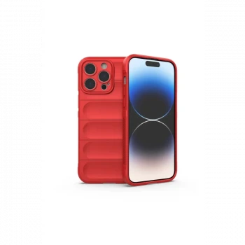 Apple iPhone 15 Pro Max Kılıf Optimum Silikon - Kırmızı