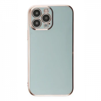 Apple iPhone 15 Pro Max Kılıf Volet Silikon - Açık Yeşil