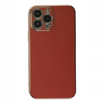 Apple iPhone 15 Pro Max Kılıf Volet Silikon - Kırmızı