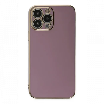 Apple iPhone 15 Pro Max Kılıf Volet Silikon - Mor