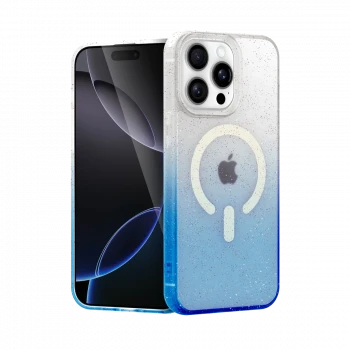 Apple iPhone 15 Pro Max Pummel Shiny Magsafe Kapak - Mavi