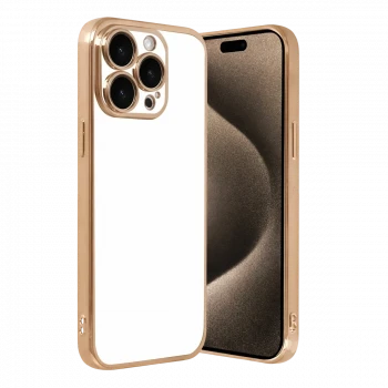 Apple iPhone 15 Pro Max Razer Lensli Silikon - Gold