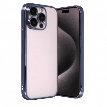 Apple iPhone 15 Pro Max Razer Lensli Silikon - Lacivert