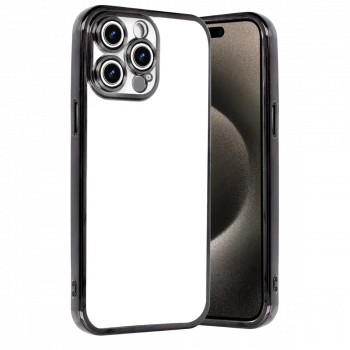 Apple iPhone 15 Pro Max Razer Lensli Silikon - Siyah