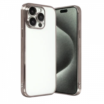 Apple iPhone 15 Pro Max Razer Lensli Silikon - Titan Gri