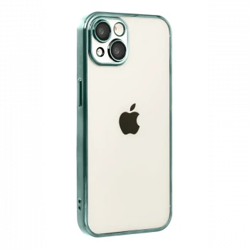 Apple iPhone 15 Razer Lensli Silikon - Yeşil