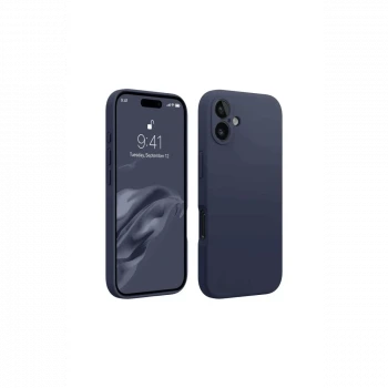 Apple iPhone 16 Kılıf First Silikon - Lacivert