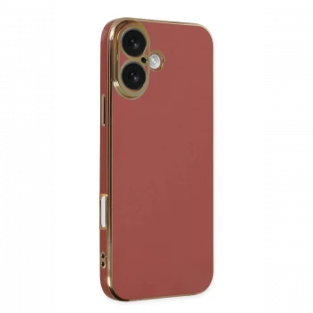 Apple iPhone 16 Kılıf Volet Silikon - Kırmızı