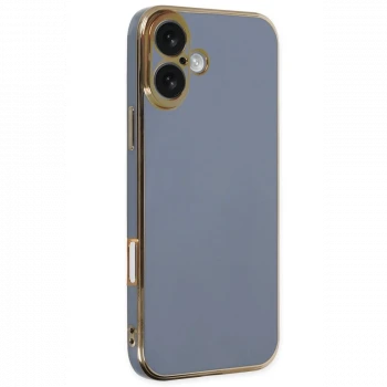 Apple iPhone 16 Kılıf Volet Silikon - Mavi