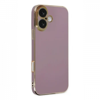 Apple iPhone 16 Kılıf Volet Silikon - Mor