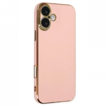 Apple iPhone 16 Kılıf Volet Silikon - Pembe