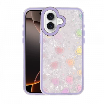 Apple iPhone 16 Lumi Desenli Kapak - Mor