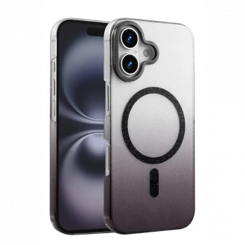 Apple iPhone 16 Plus Glossy Magsafe Kapak - Siyah