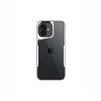 Apple iPhone 16 Plus Kılıf Boyi Silikon Kapak - Gümüş