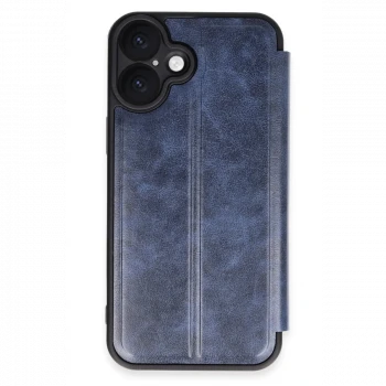 Apple iPhone 16 Plus Kılıf Flip Cover - Lacivert