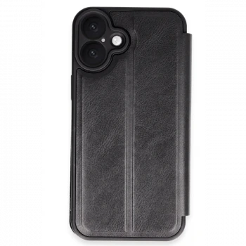Apple iPhone 16 Plus Kılıf Flip Cover - Siyah