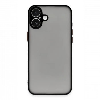 Apple iPhone 16 Plus Kılıf Montreal Silikon Kapak - Siyah