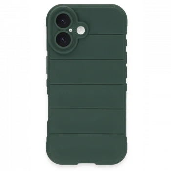 Apple iPhone 16 Plus Kılıf Optimum Silikon - Koyu Yeşil